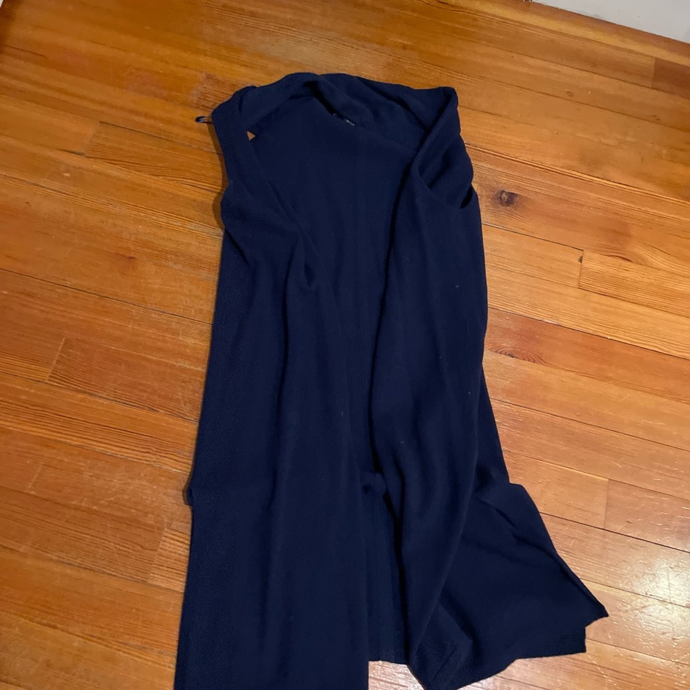 navy cashmere vest